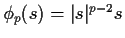 $\phi_p(s)=\vert s\vert^{p-2}s$